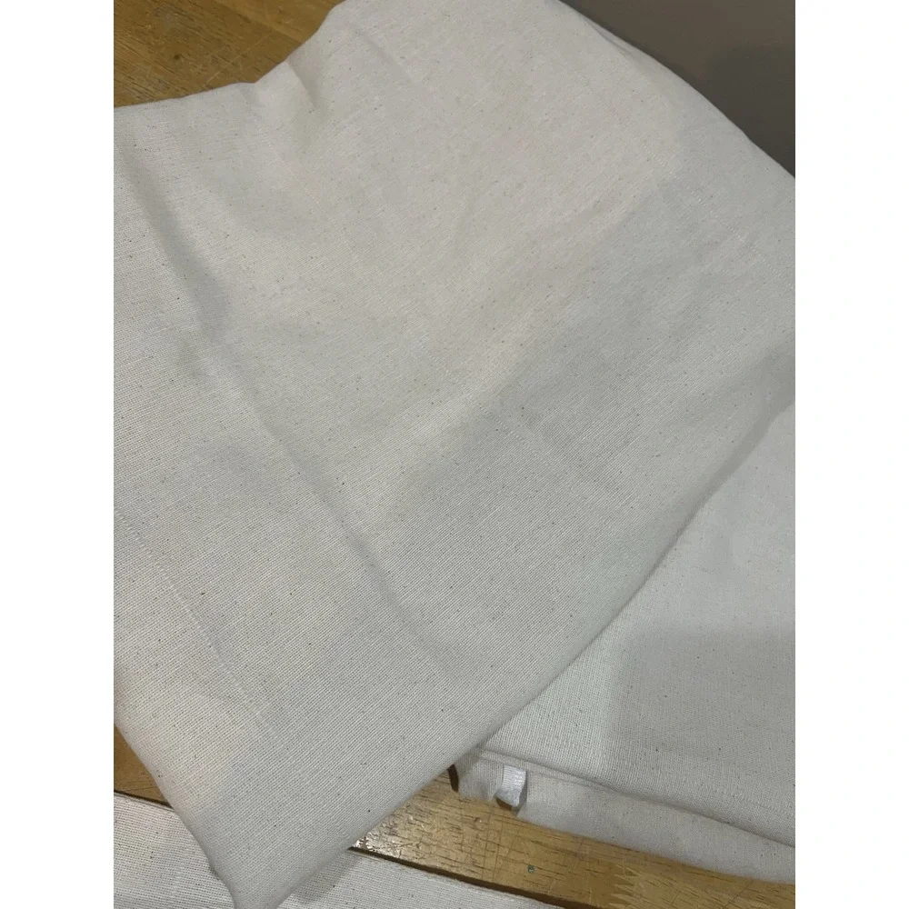 IKEA Lenda Rod Pocket Pleat Curtains 2 Panels Drapes‎ Natural Beige 55x84